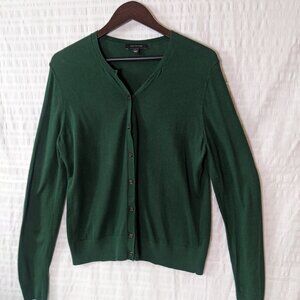 Ann Taylor Green Cardigan Sweater